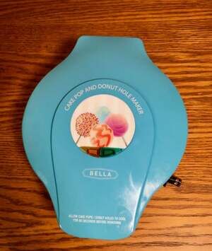 Bella Cake Pop and Donut Hole Maker Blue EUC Sensio Tested Working Clean